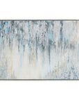 Overcast - Abstract Art - Blue