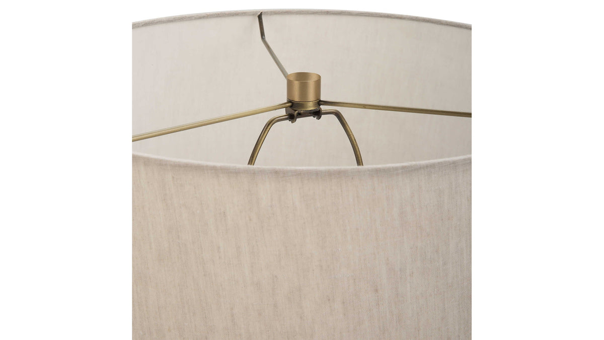 Gravitas - Elegant Brass &amp; Stone Lamp