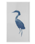 Heron In Blue II Framed Art - Blue