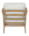 Laid - Back Sheepskin Accent Chair - White