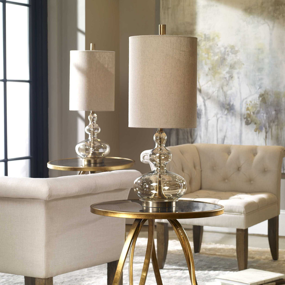 Formoso - Glass Table Lamp - Amber