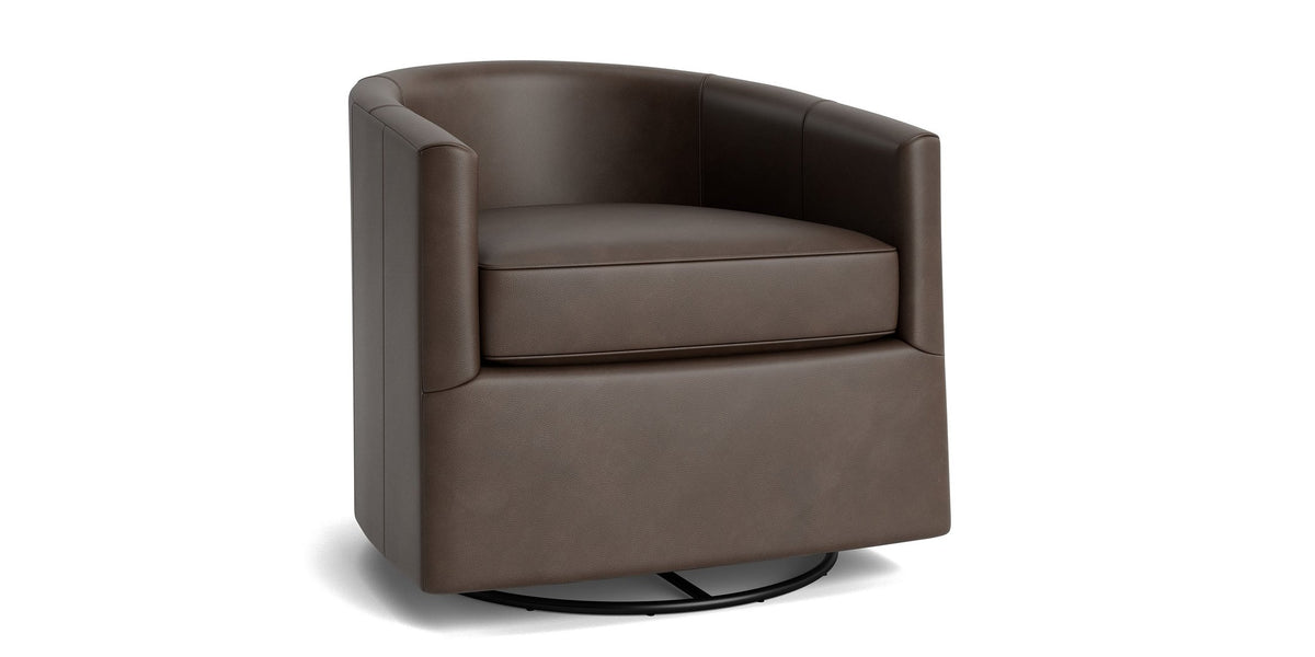 Maxwell Barrel Back Accent Chair, Stationary or Swivel Glider