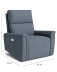 Harris Pad Arm Power Recliner