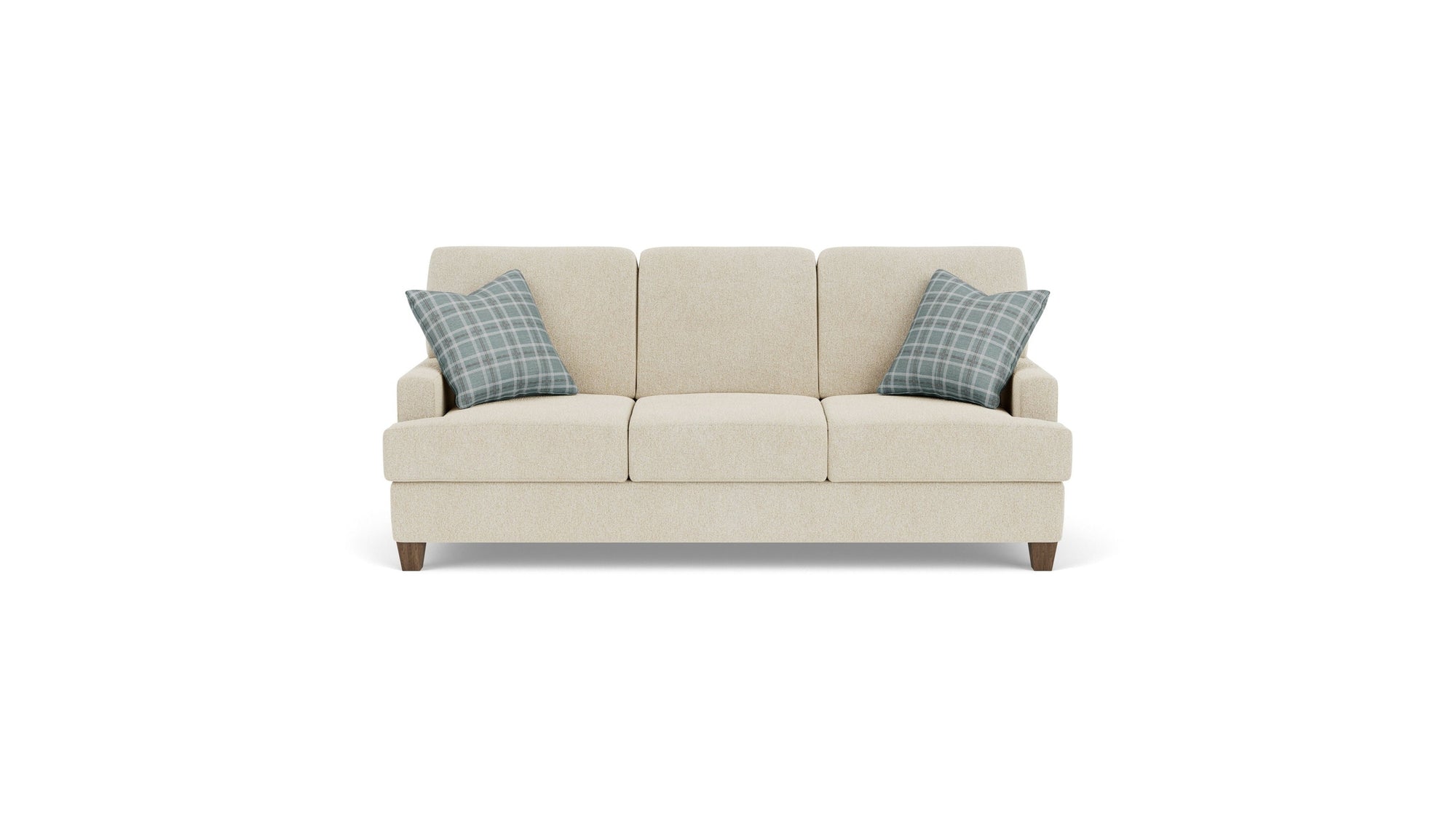 Moxy - Fabric Sofa, T-Shaped Seat Cushion, Straight Track Arms