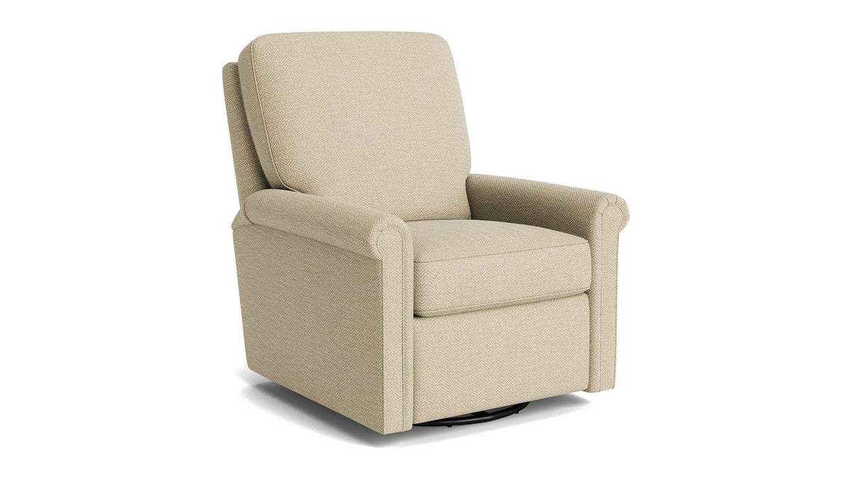 Thompson Panel Arm Swivel Glider Chair