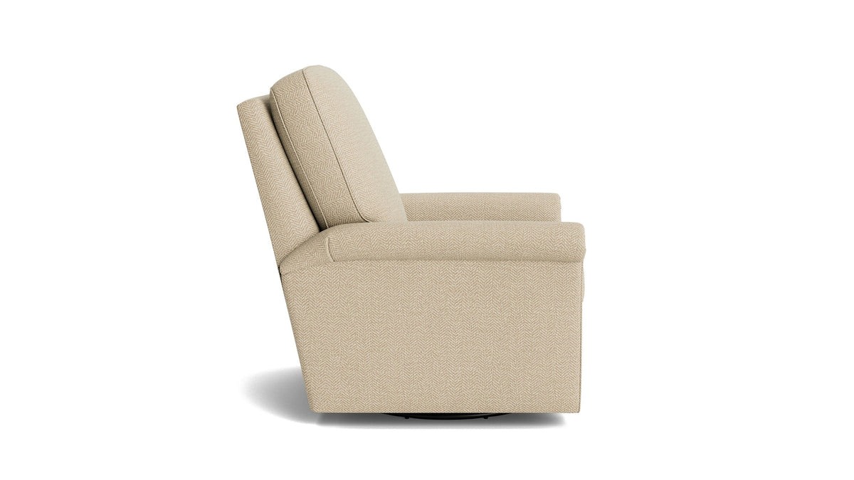 Thompson Panel Arm Swivel Glider Chair
