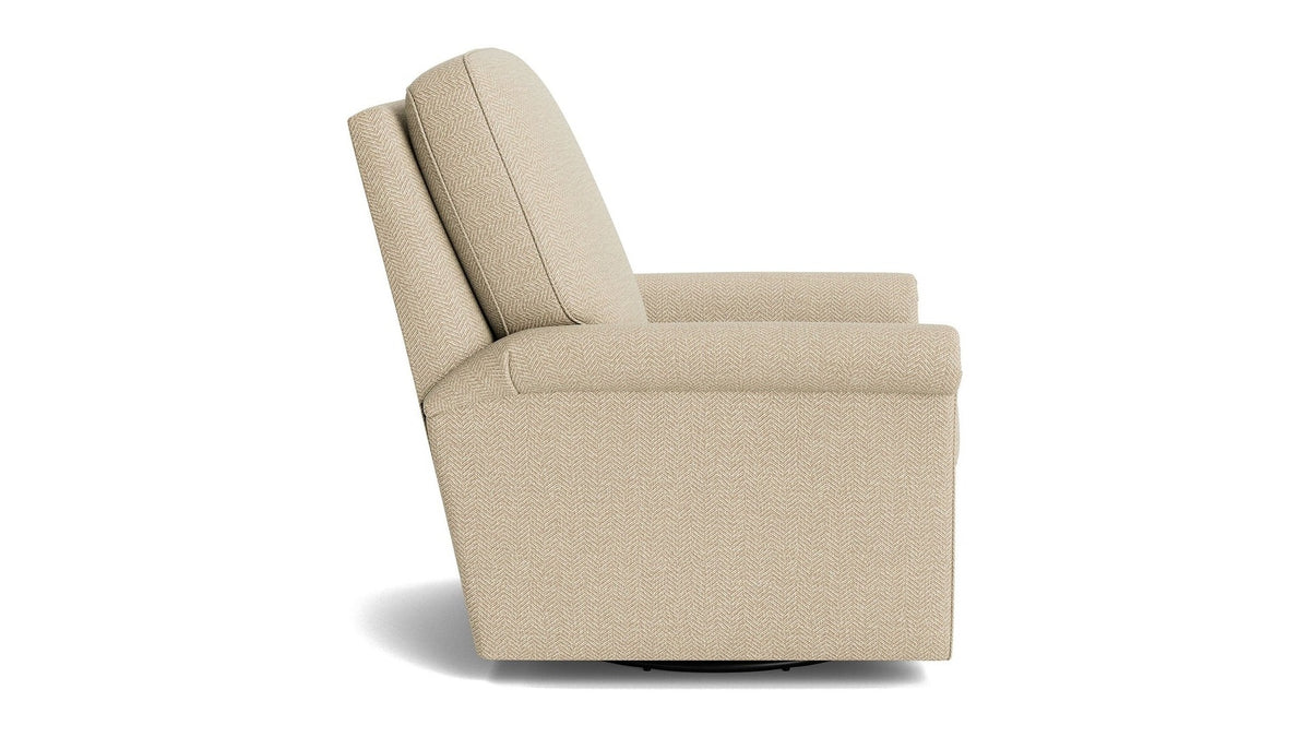 Thompson Panel Arm Swivel Glider Chair