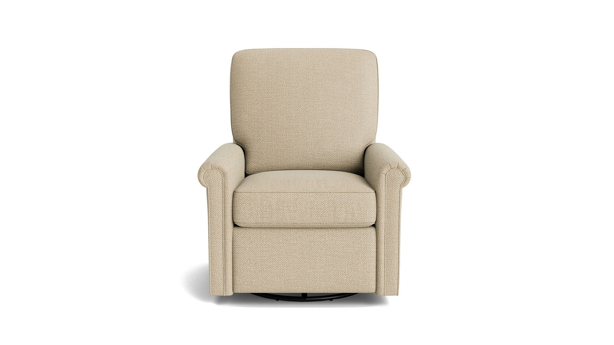 Thompson Panel Arm Swivel Glider Chair