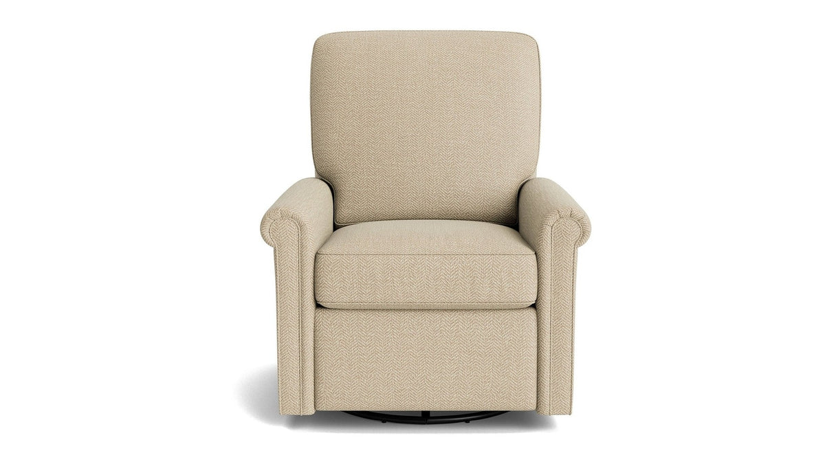 Thompson Panel Arm Swivel Glider Chair