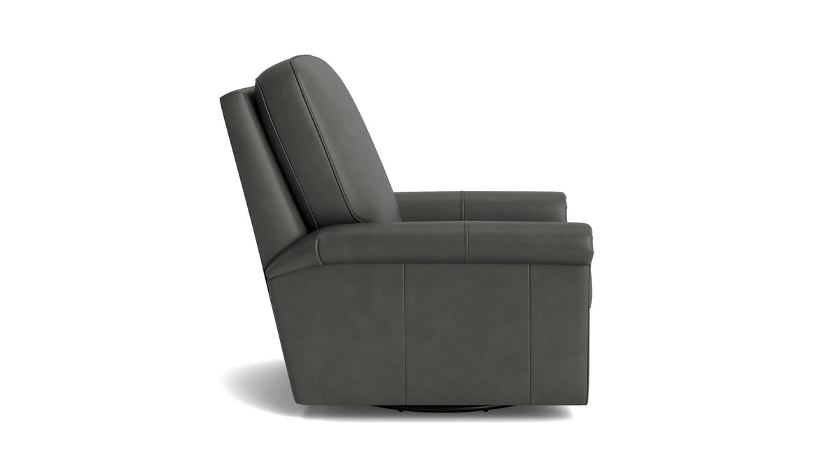Thompson Panel Arm Swivel Glider Chair