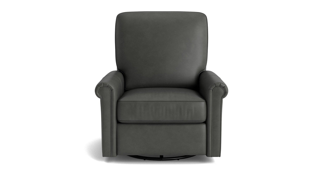 Thompson Panel Arm Swivel Glider Chair
