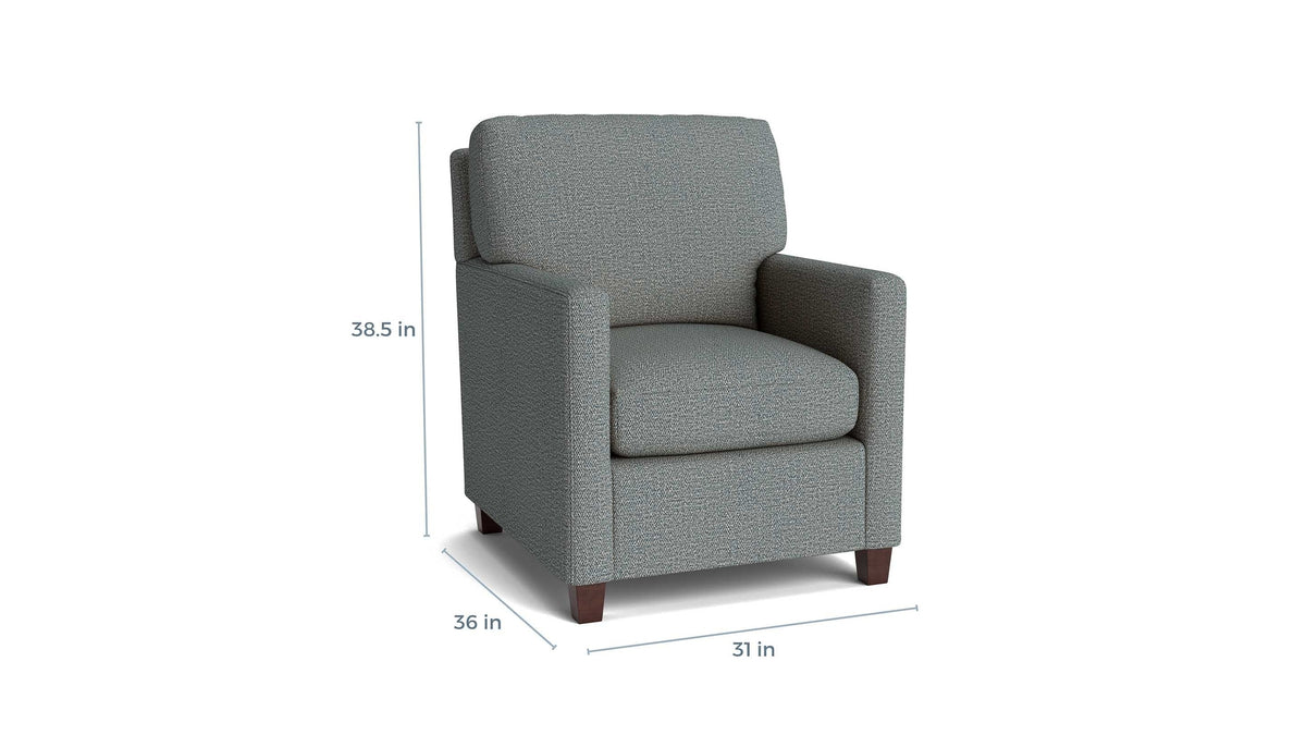 Trent Thin Track Arm Accent Chair