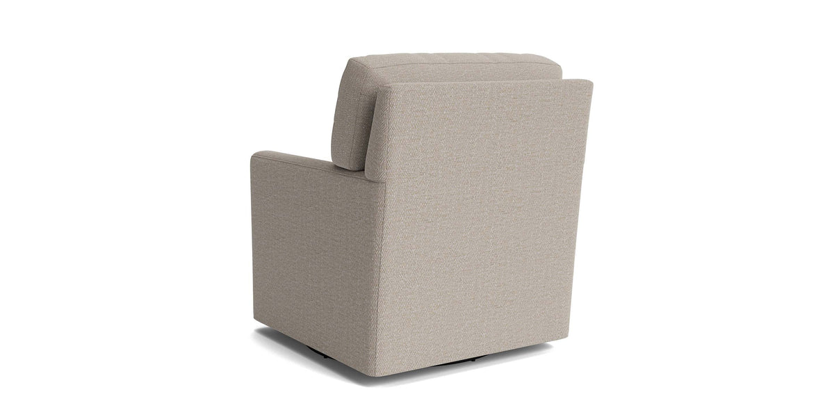 Trent Thin Track Arm Accent Chair, Stationary or Swivel Glider