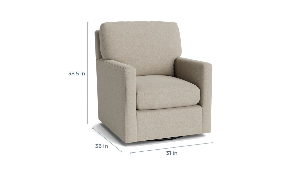 Trent Track Arm Swivel Chair