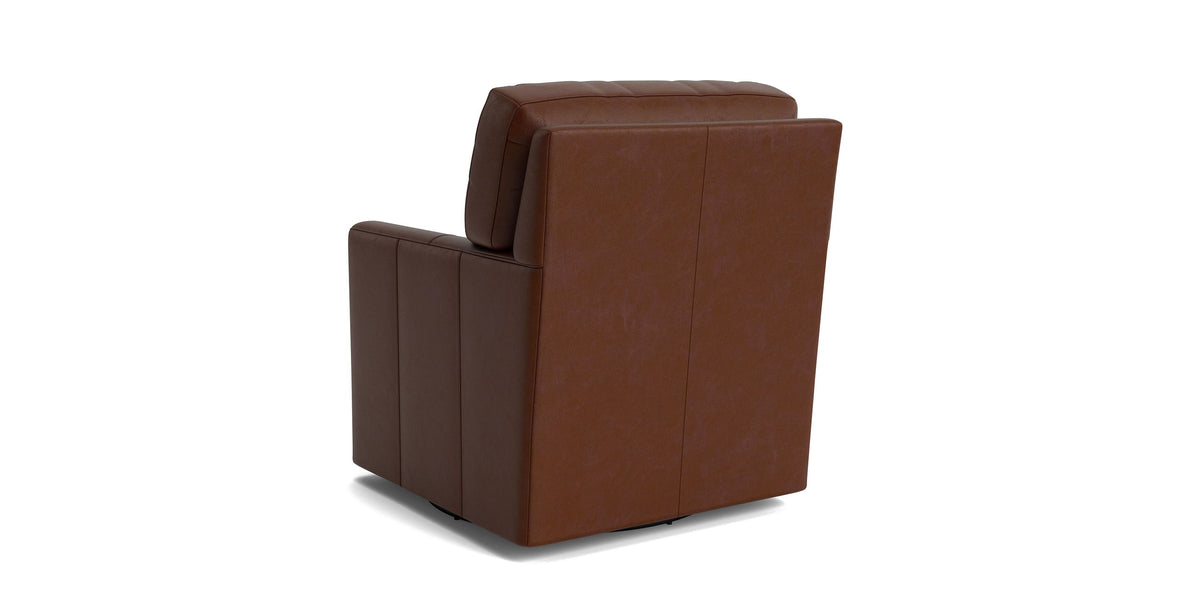 Trent Thin Track Arm Accent Chair, Stationary or Swivel Glider