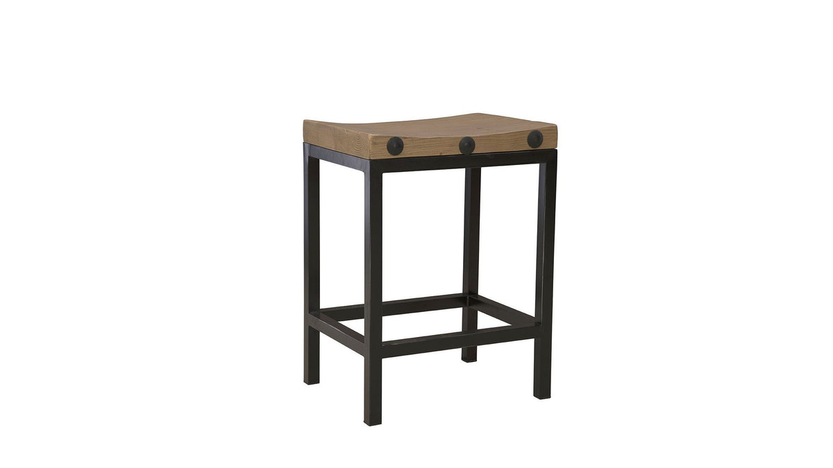 Old World - Counter Stool - Light Brown / Black