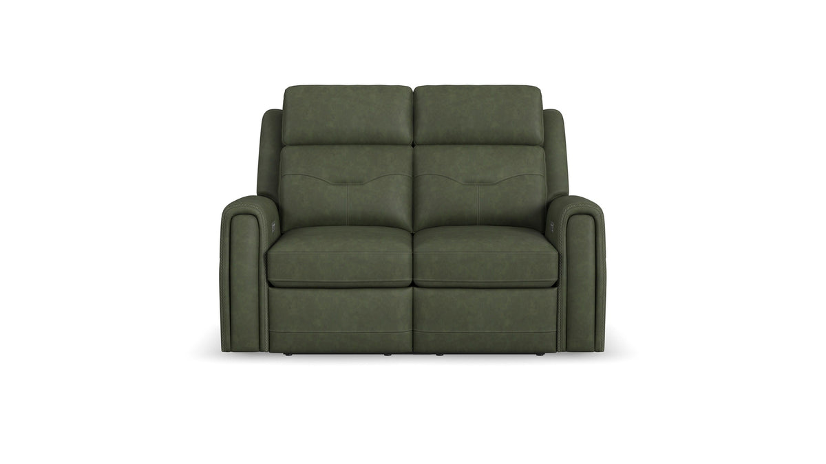 Felix - Power Reclining Loveseat With Console, Power Headrest, Lumbar, Heat &amp; Massage
