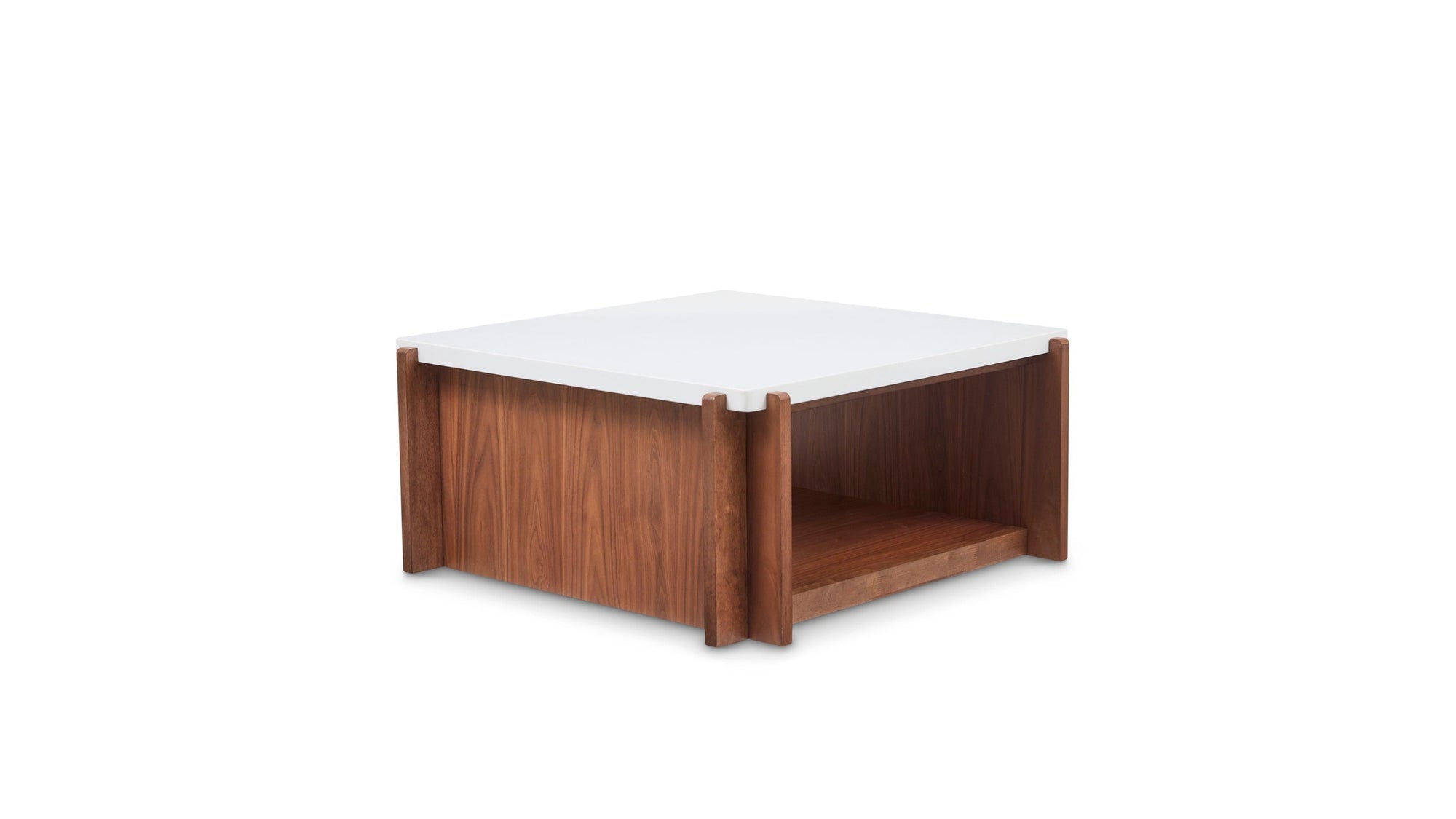 Lincoln - Square Coffee Table With Casters - Light Brown