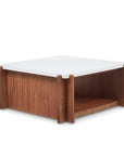 Lincoln - Square Coffee Table With Casters - Light Brown