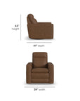 Dutch - Power Swivel Gliding Recliner With Power Headrest, Lumbar, Heat & Massage