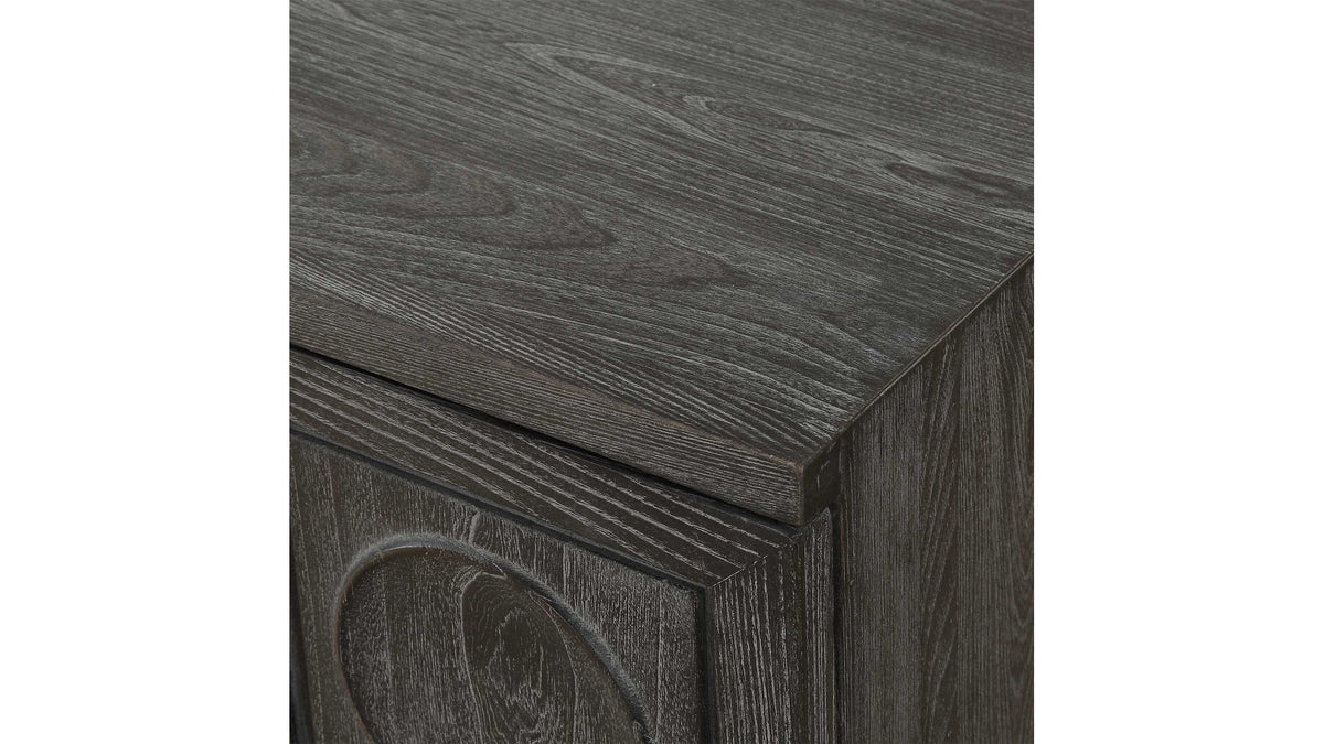 Shelby - 2 Door Ebony Stained Cabinet