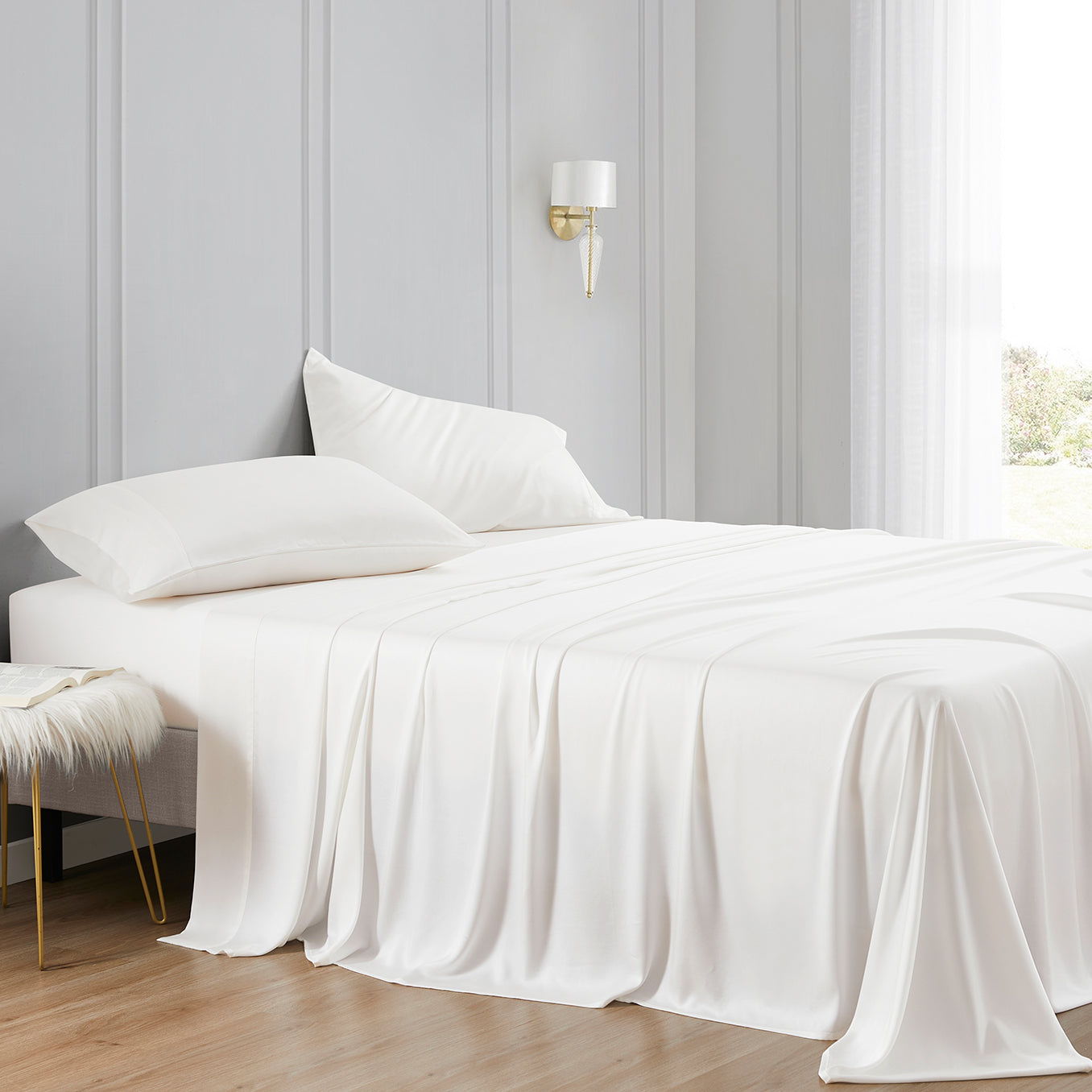 Lyocell - King Eucalyptus Sheet Set (Set of 4) - White