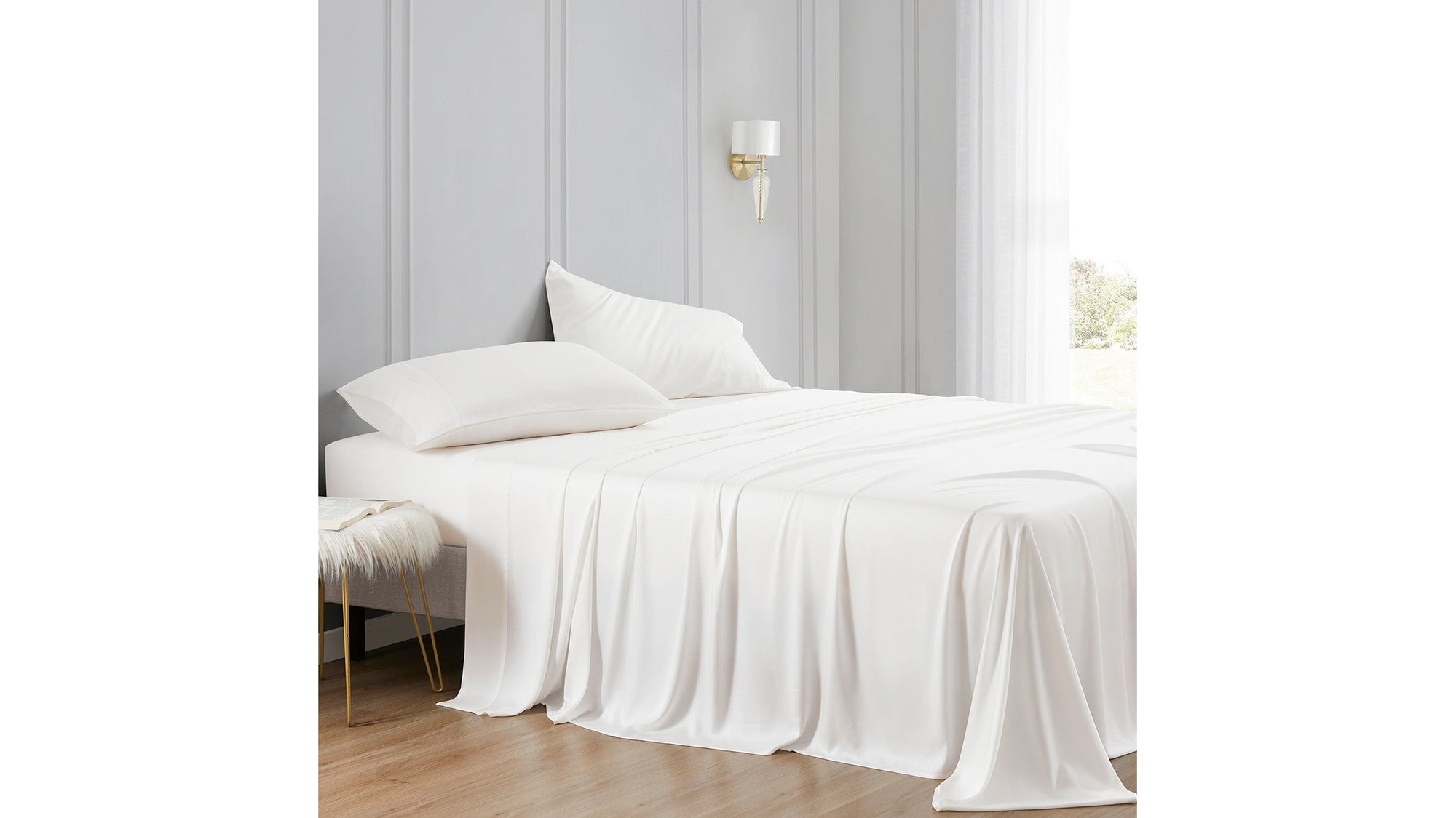 Lyocell - King Eucalyptus Sheet Set Set of 4 - White