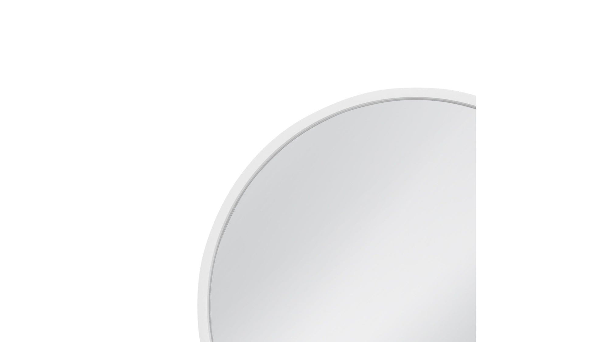 Cyprus - Wall Mirror - Glossy White