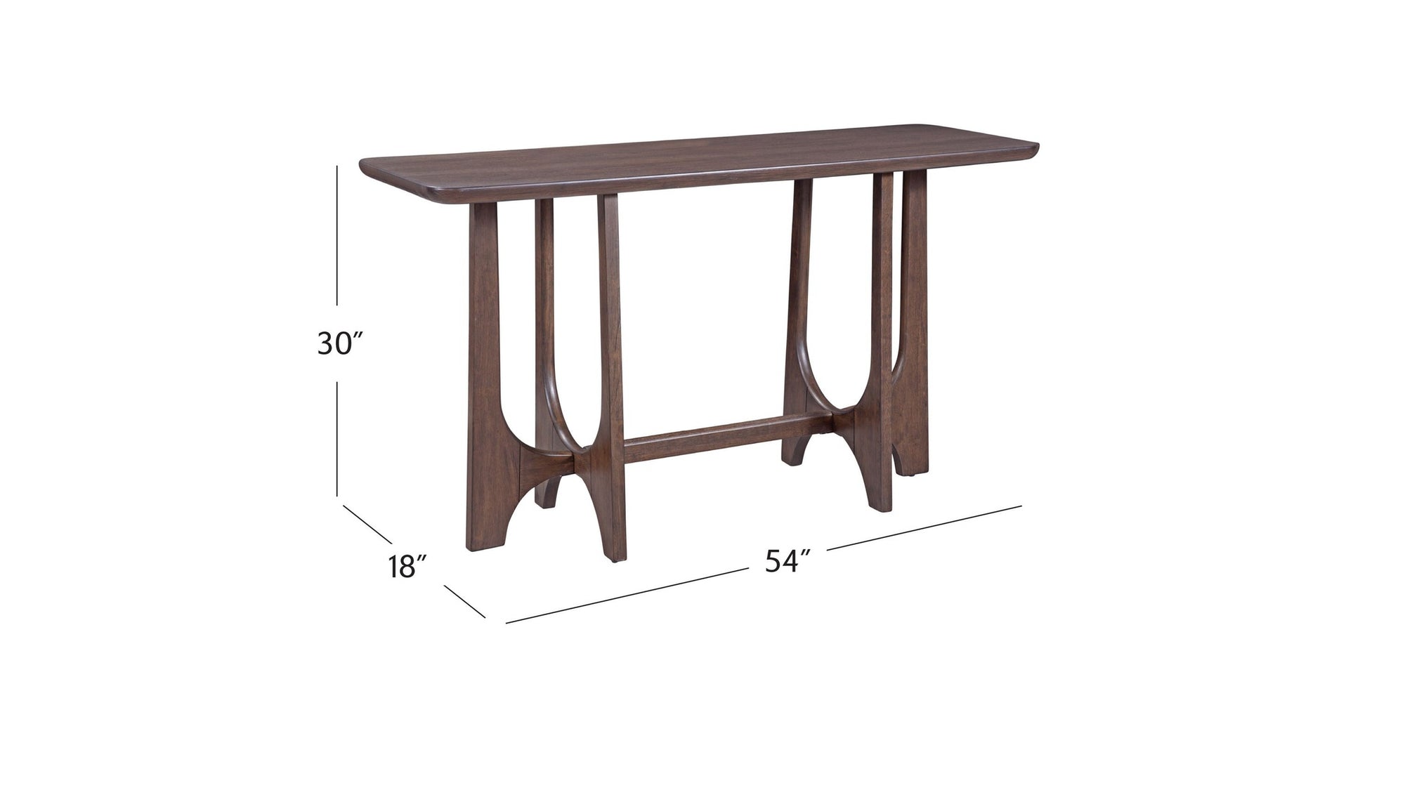 Dunnigan - Oak Console - Brown