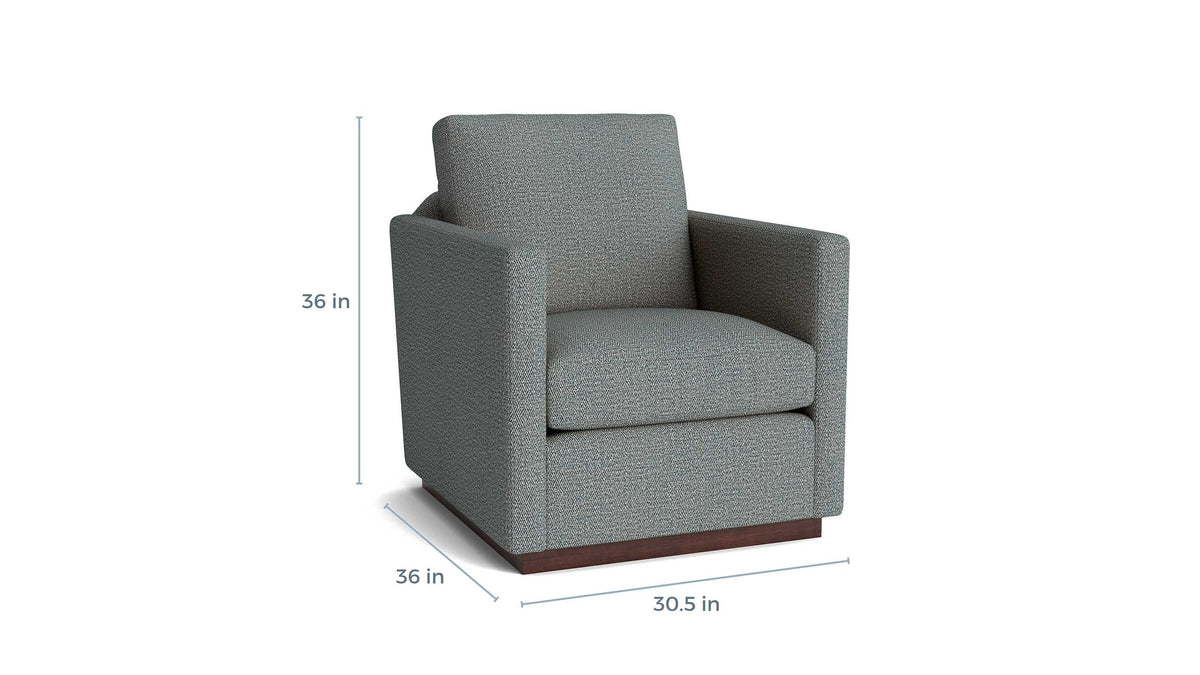Myles Thin Track Arm Swivel Chair
