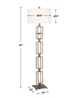 Link - Brushed Gold Floor Lamp