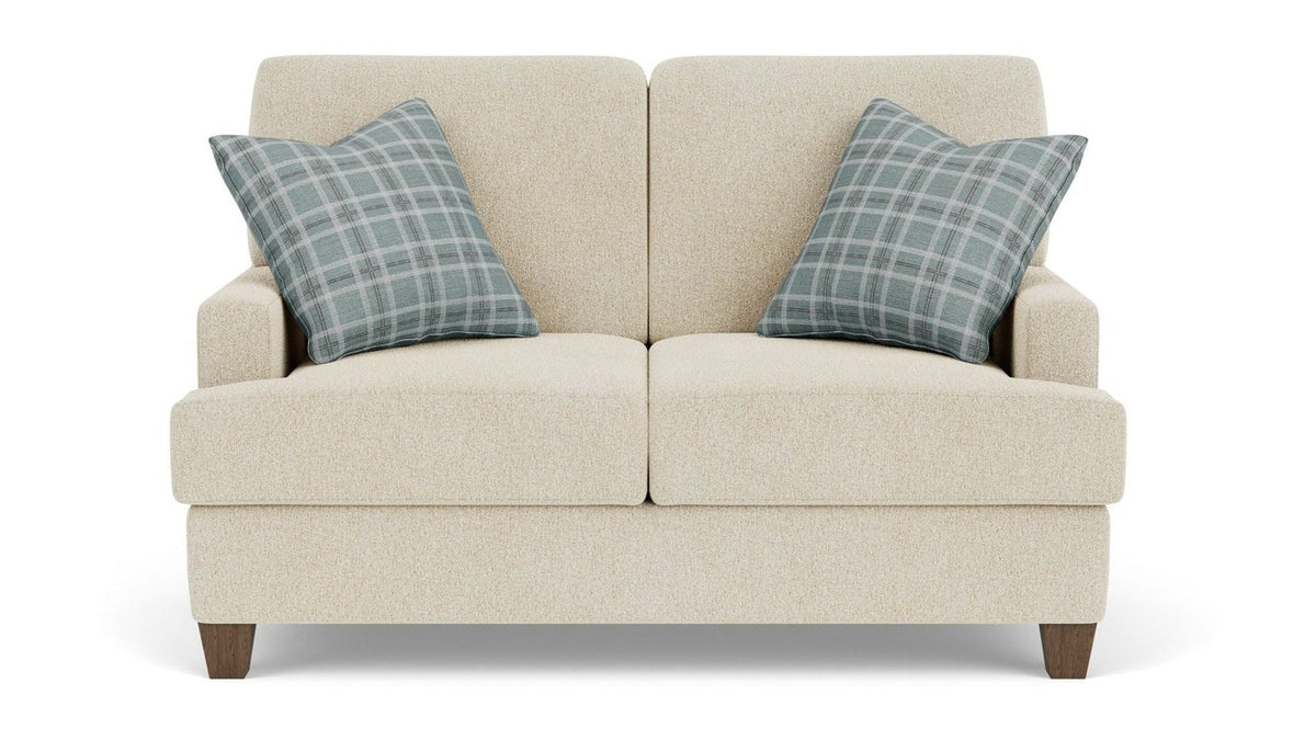 Moxy - Fabric Loveseat, T-Shaped Seat Cushion