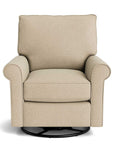 Oswell Roll Arm Accent Chair, Stationary or Swivel Glider