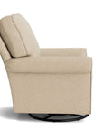 Oswell Roll Arm Accent Chair, Stationary or Swivel Glider