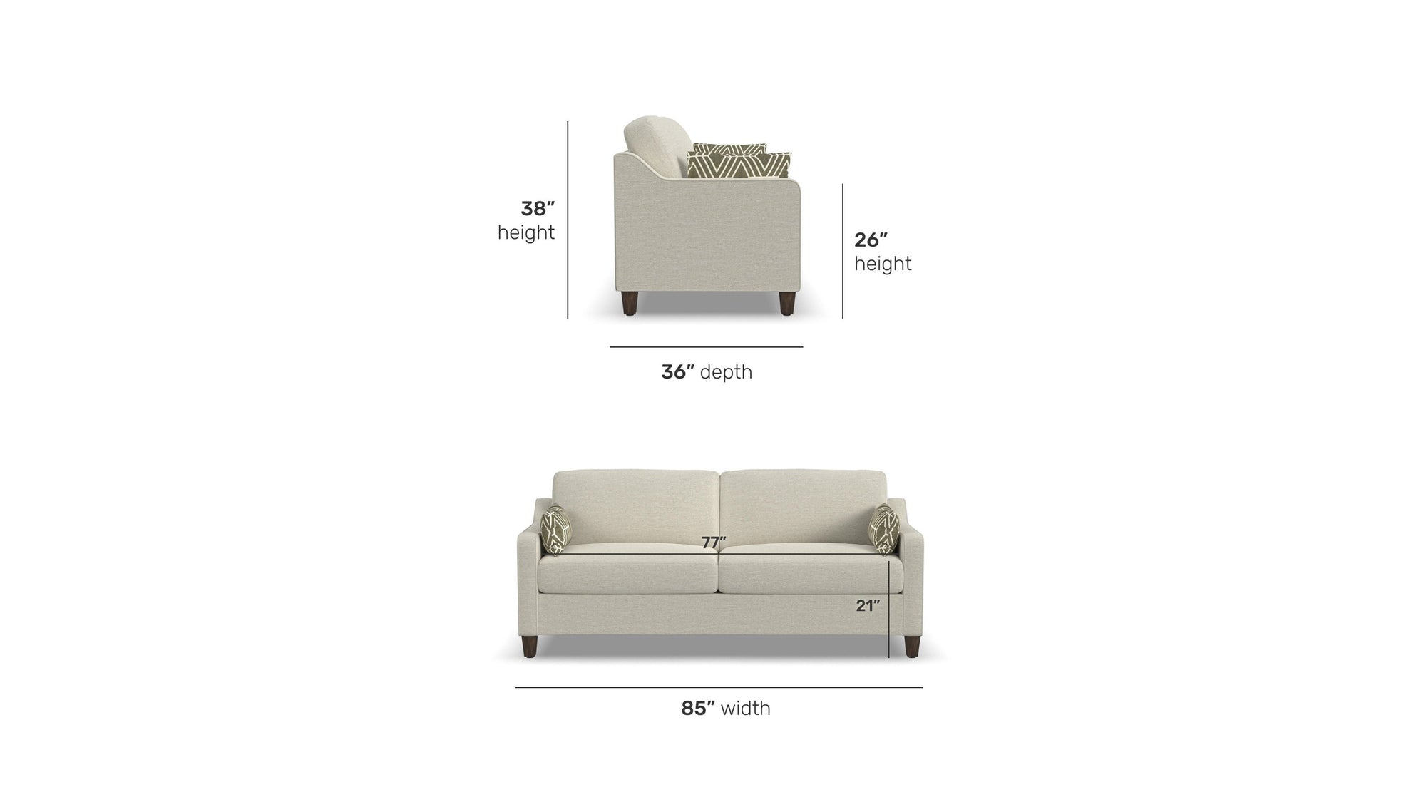 Drew - Fabric Sofa
