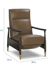 Maris Manual Recliner with Wood Frame