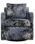Tisdell - Patterned Swivel/Glider - Blue