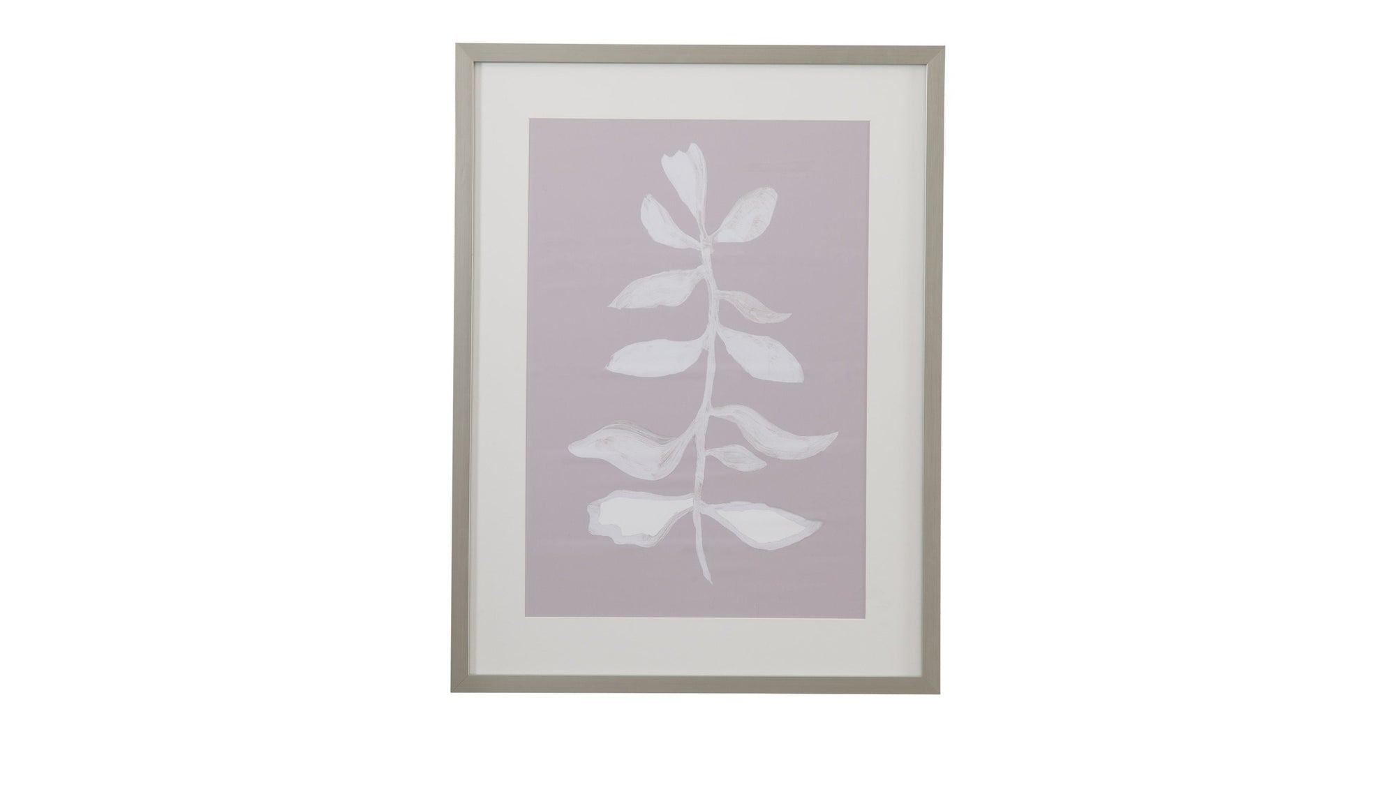 Fresh Leaves I Framed Print - Gray