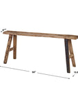 Paddock - Rustic Bench - Dark Brown