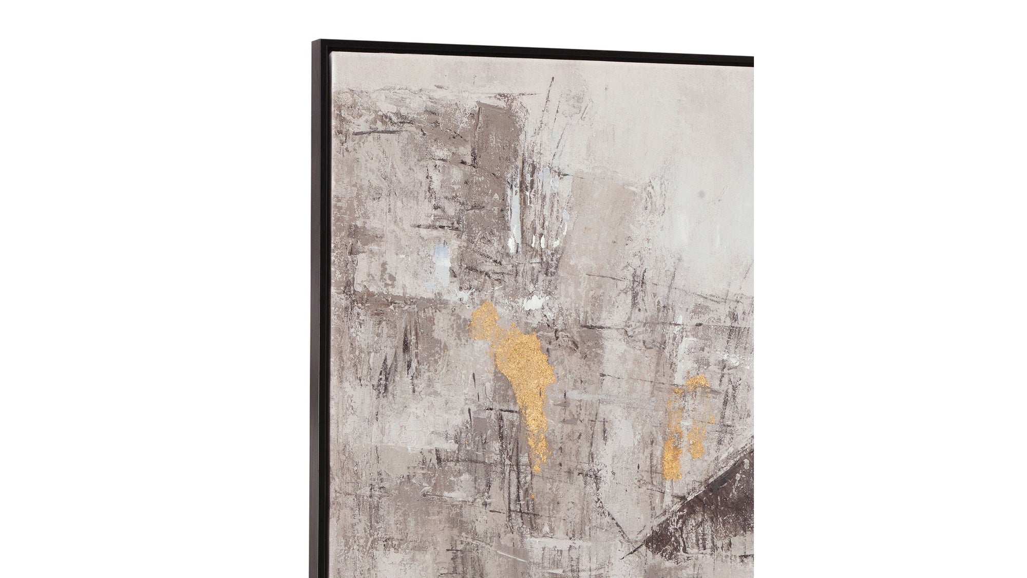About Town Framed Canvas - Gray