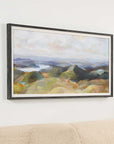 Above The Lakes - Framed Landscape Print - Gray