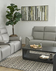 Vernon - Power Reclining Sofa With Console, Power Headrest, Lumbar, Heat & Massage