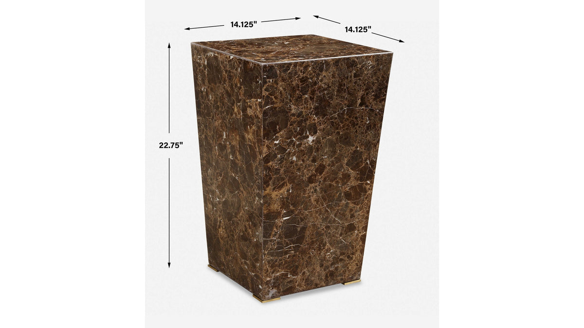 Poe - Marble Accent Table