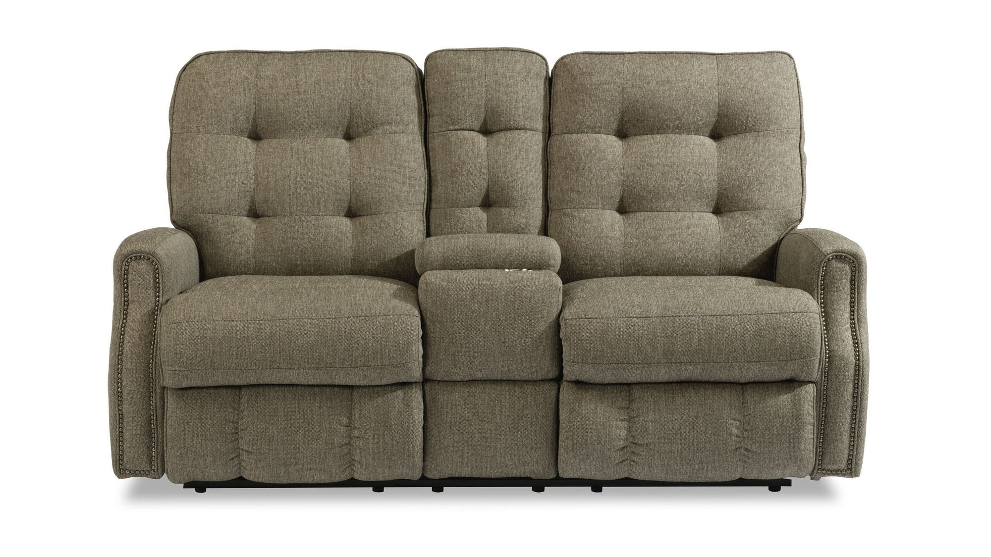 Devon - Reclining Loveseat, Nailhead Trim