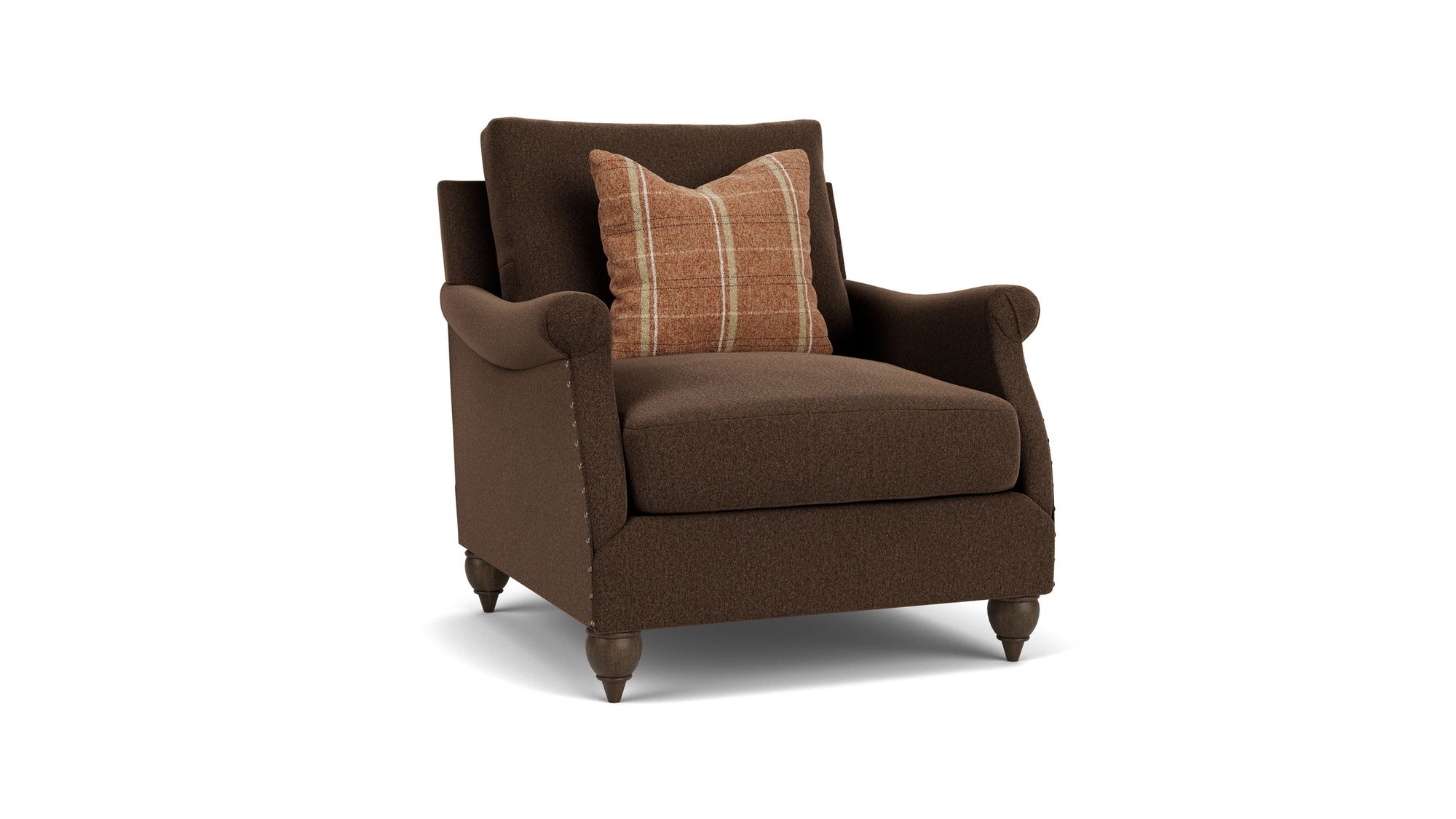 Veda - Fabric Chair With Nailhead Trim