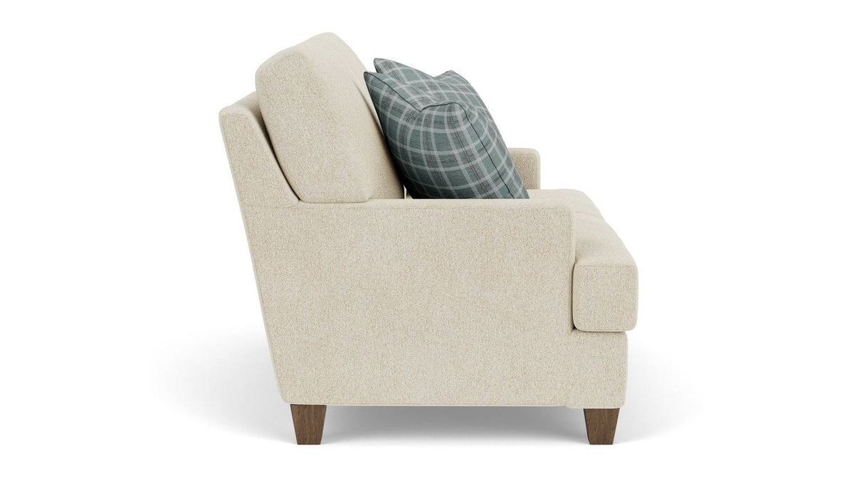 Moxy - Fabric Loveseat, T-Shaped Seat Cushion