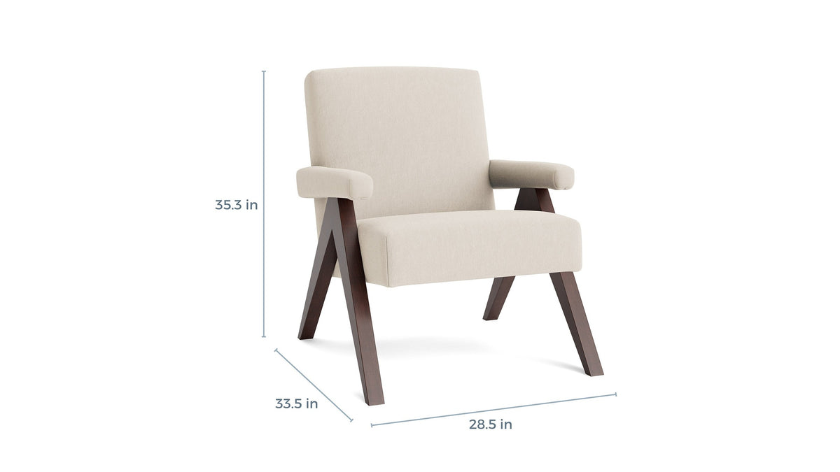Raeford Accent Chair with Wood A-Frame