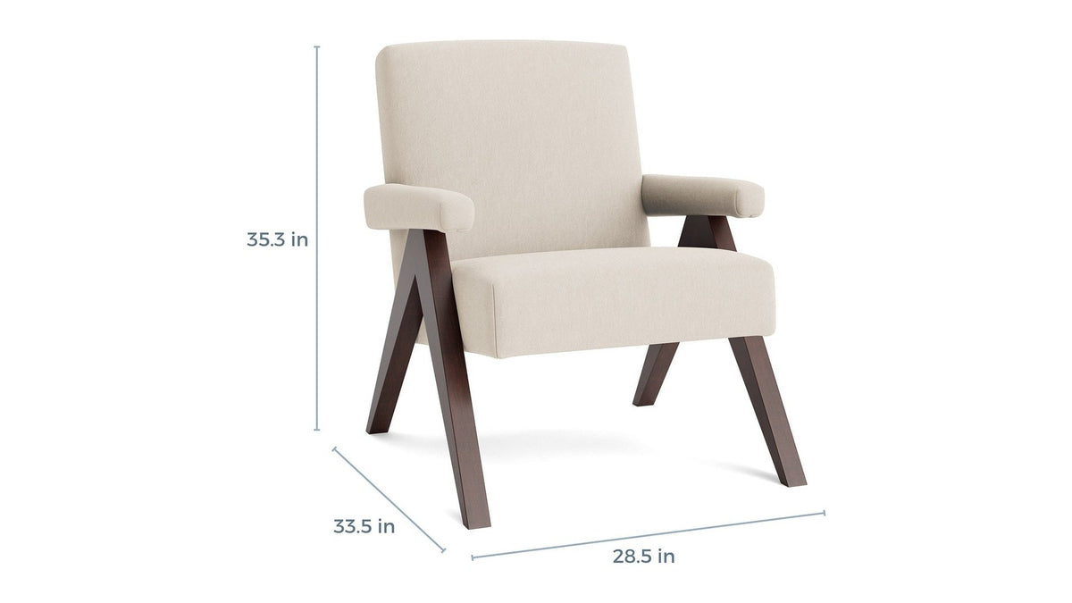 Raeford Accent Chair with Wood A-Frame