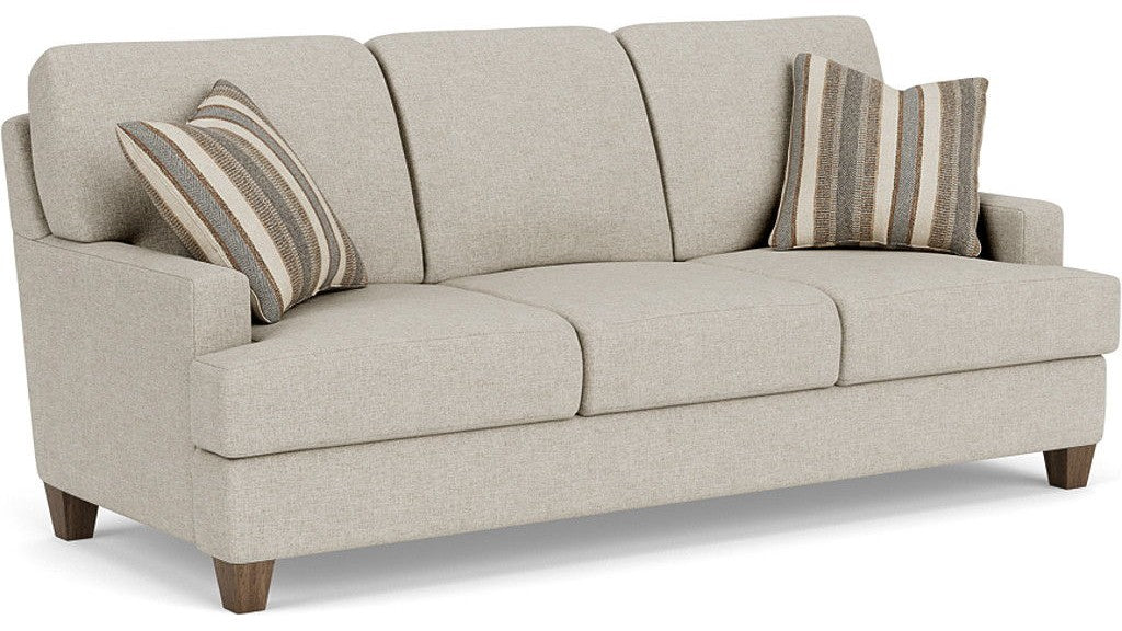 Moxy - Fabric Sofa, T-Shaped Seat Cushion, Straight Track Arms