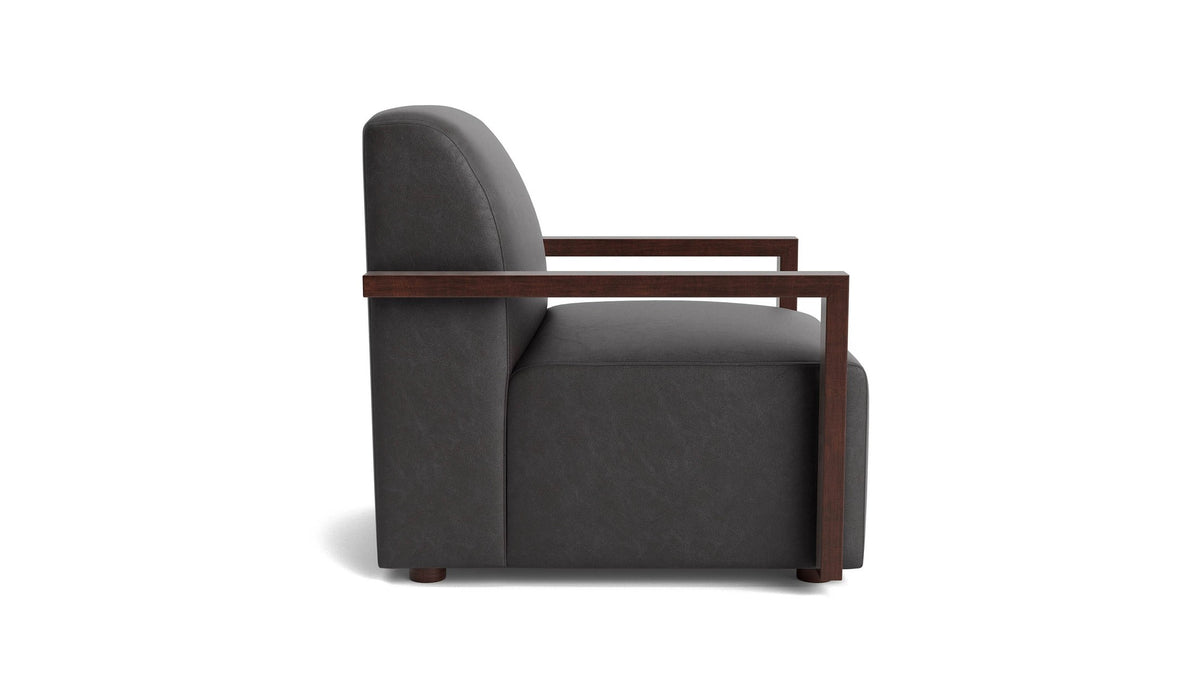 Creswell Accent Chair with Wood Arm